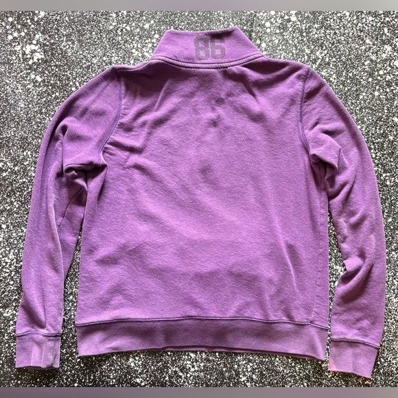 PINK Victoria’s Secret 1/4 Zip Pullover Size Medium Purple - Picture 2 of 3
